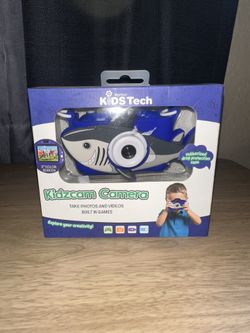 Digital Camera Vivitar Kidzcam for Kids with Video Games & Shark Brand New