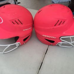 Girl’s Softball Worth & Rawlings Helmets