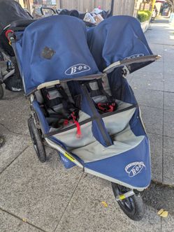 BOB double side by side 3 three wheel jogging jogger stroller