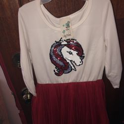 5t Girls Unicorn Dress