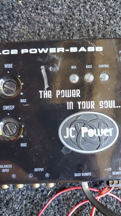 Lc2 power-bass, bass controller, with remote