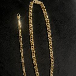Chino Link Necklace And Bracelet 