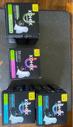 Feminine products, unopened