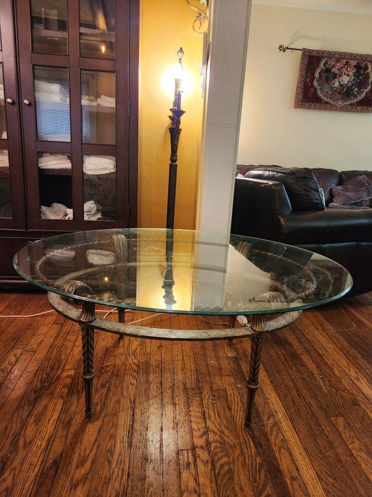 Glass Sofa Table Set