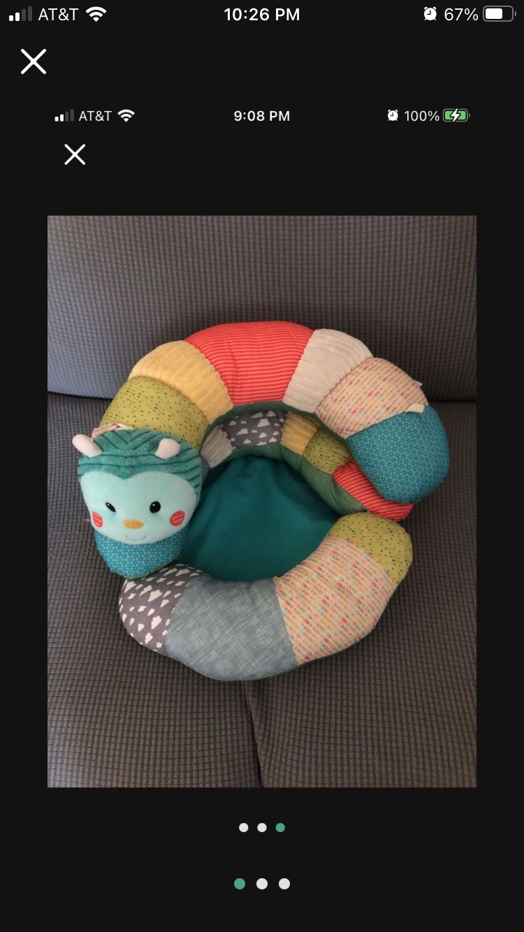 Prop A Pillar Tummy Time And Seated Support caterpillar For Baby 