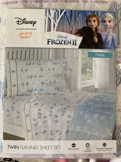 Frozen twin flannel sheet set