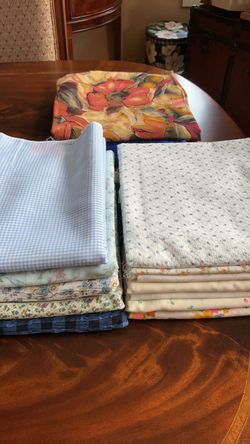 $25 vintage yardage Lot Sale cottons blends rayon 35 yards clean new sewing fabric