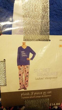 Fleece womens pajamas. New in bag. Size medium