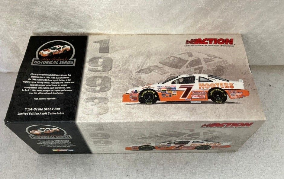 Alan Kulwicki #7 1993 Hooters Ford Thunderbird- Iconic Piece of Nascar History