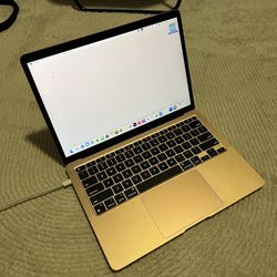 Apple MacBook Air M1 (2020) Rose Gold w/ Case