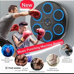 🔥 SMART MUSIC PUNCHING BOXING MACHINE – BLUETOOTH • LED • WALL-MOUNTED 🔥