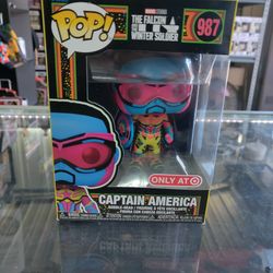 Funko Pop Black Light Captain America #987