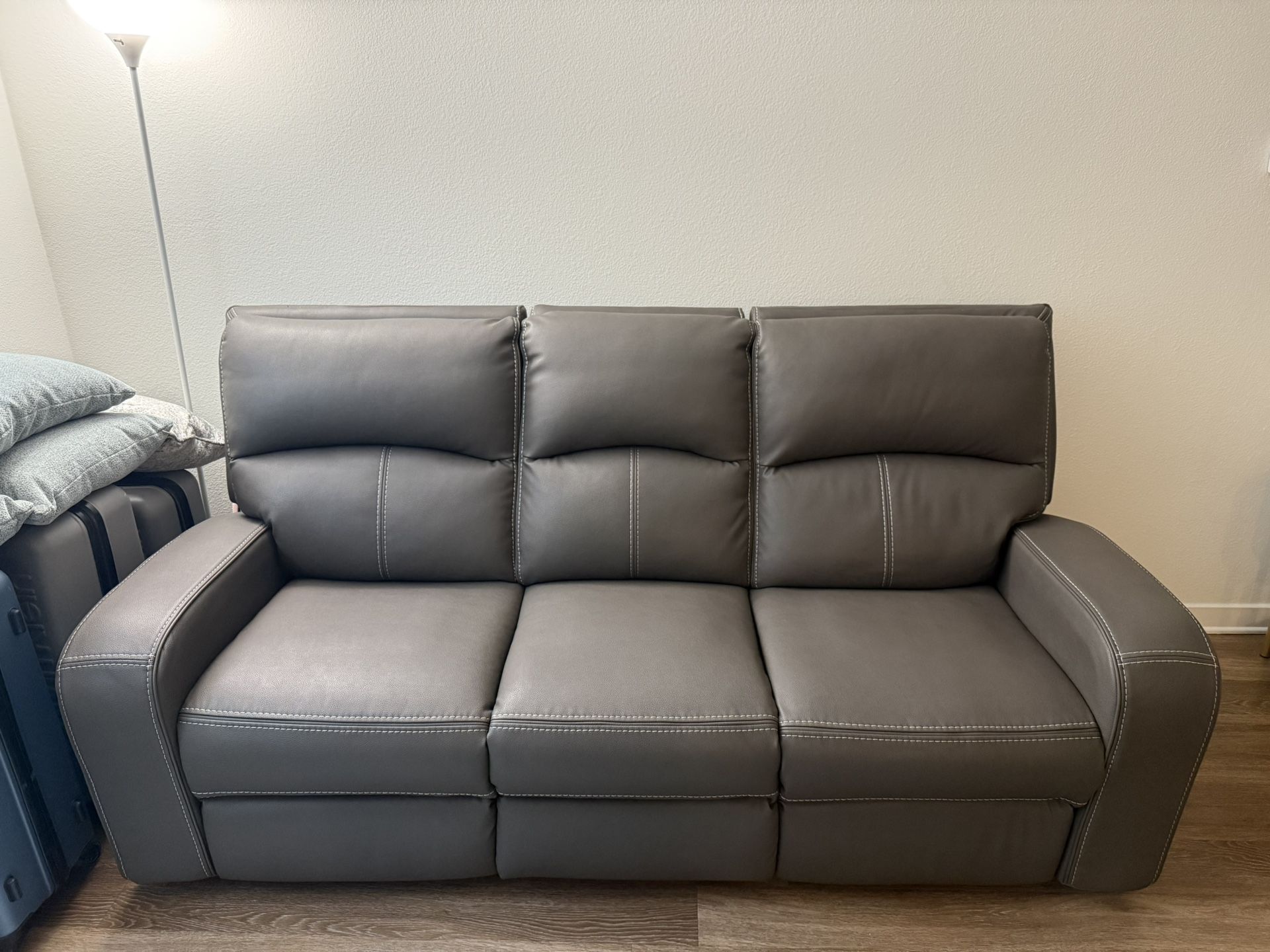 Sofa Seat Vasilios Gray Power Reclining Sofa OBO