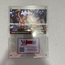 John Cena Signed Photo Of Record Tying Championship Win And Piece Of The Ring Wwe 2K18 Exclusive 