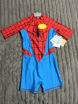 Marvel Disney Spider man Boys Swim Suit 
