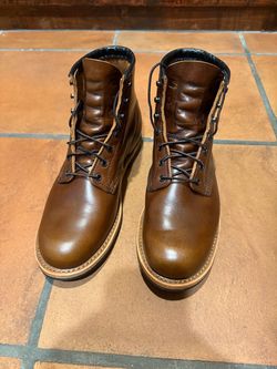 Red Wing Beckman Boots 9422 Cigar Excalibur Leather Mens Size 7.5D