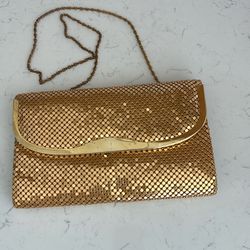 Vintage Gold Medal Mesh Purse
