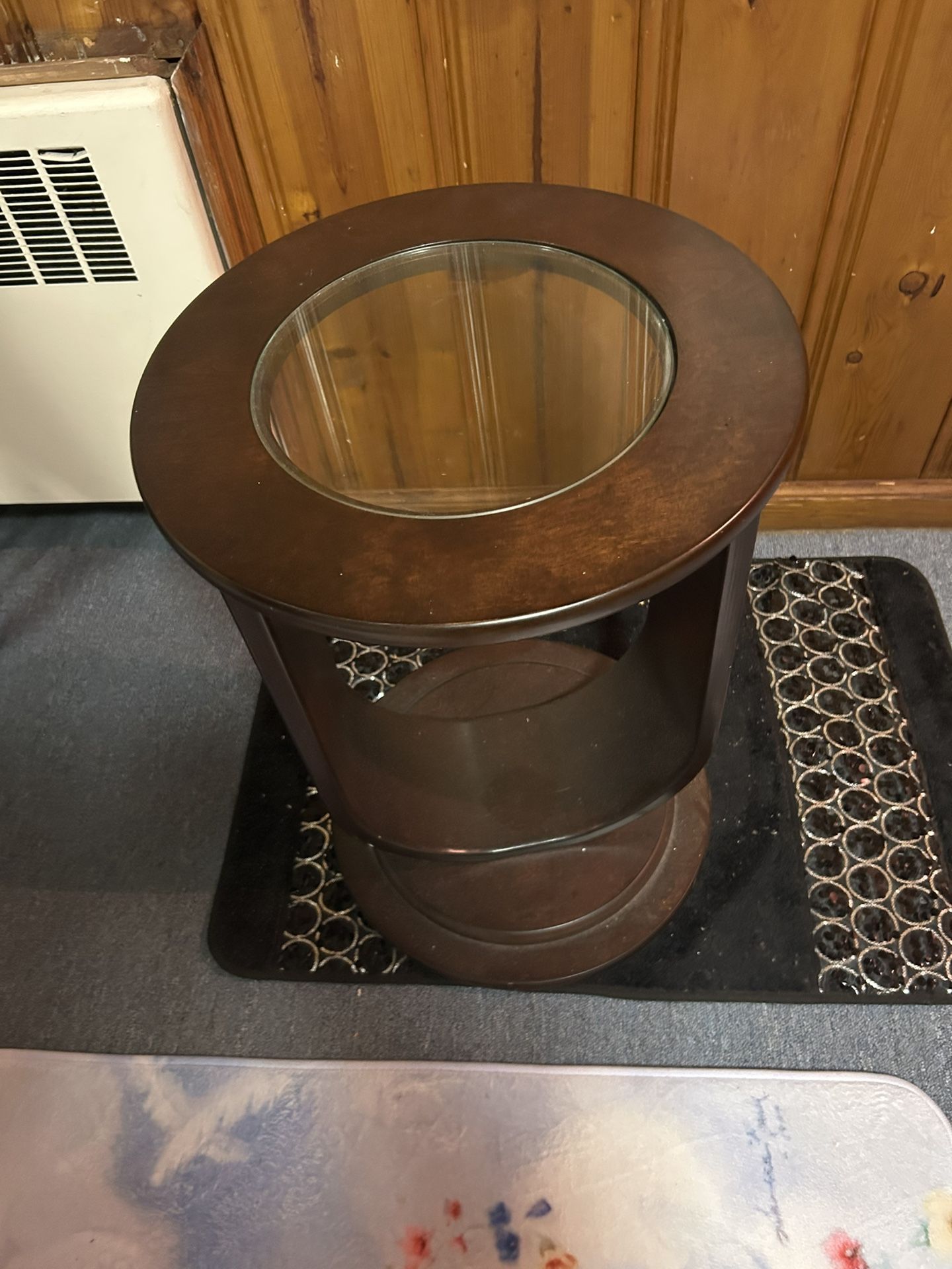Wood End Table