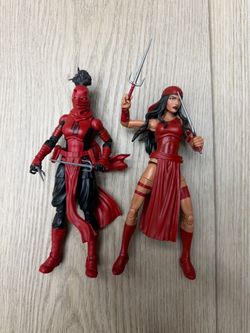 Marvel legends Daredevil Elektra and Elektra