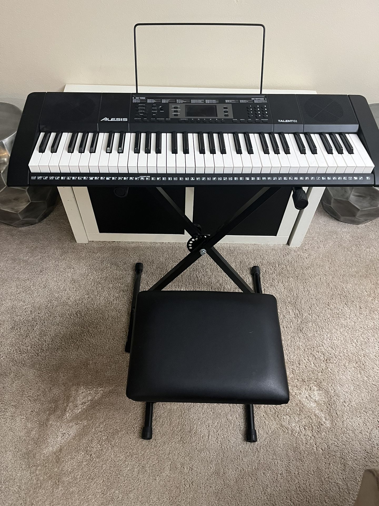 Alesis Talent 61-Key Portable Keyboard