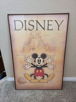 2 Disney Mickey Mouse framed art pieces for Sale in Phoenix, AZ