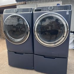 GE Wi-Fi, Smart Washer And Dryer Large Tub