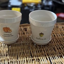 Rae Dunn Flower Pots