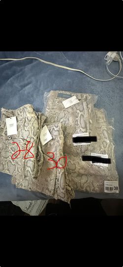 NWT Lifted Anchors Beige Snakeskin Pants