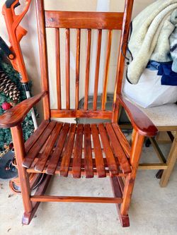Solid wood rocking chair