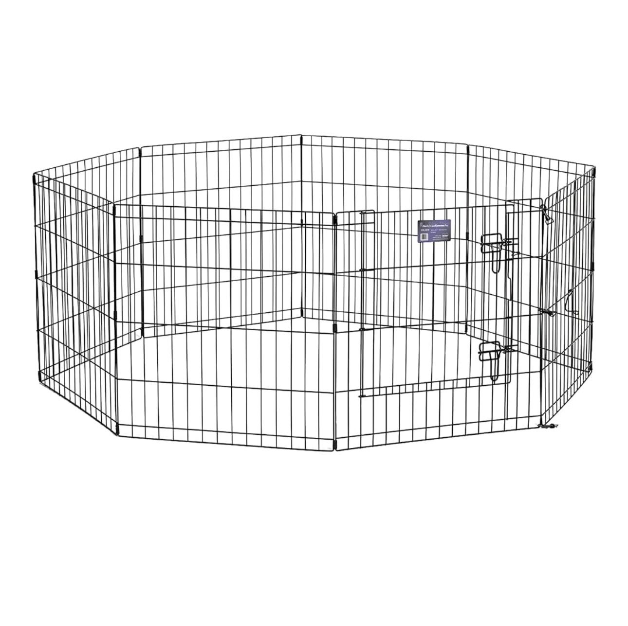 Dog Exercise Pen β 24β Height w/ Door, Gently Used