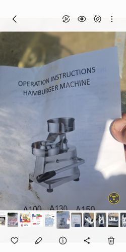 Comercial Hamburger Machine 