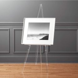 CB2 MODERN CLEAR ACRYLIC TRIPOD EASEL