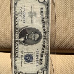 1953 A 5 Dollars Bill STAR Rare
