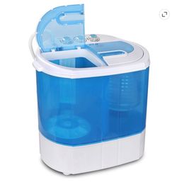 Zeny Portable Washing Machine - Mini Lightweight Twin Tub Wash&Spinner 10 Ibs Gravity Drain Hose NEW