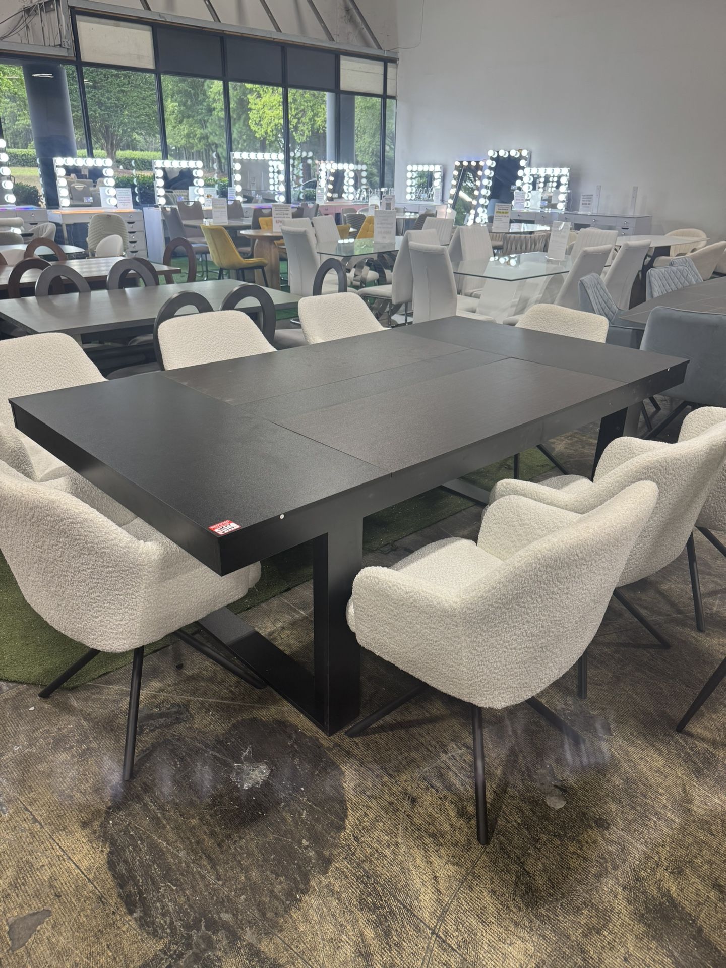 Large Dining Table With 8 Chairs (7.20)