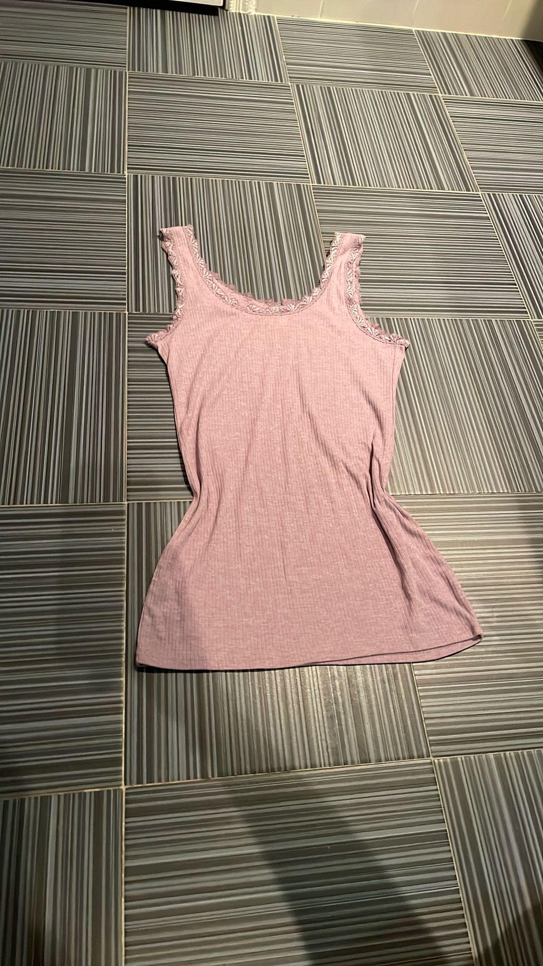 Y2K Shimera Light Purple Long Lace Cami