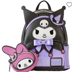 Kuromi Loungefly backpack with My Melody coin purse NYCC 2023 Exclusive
