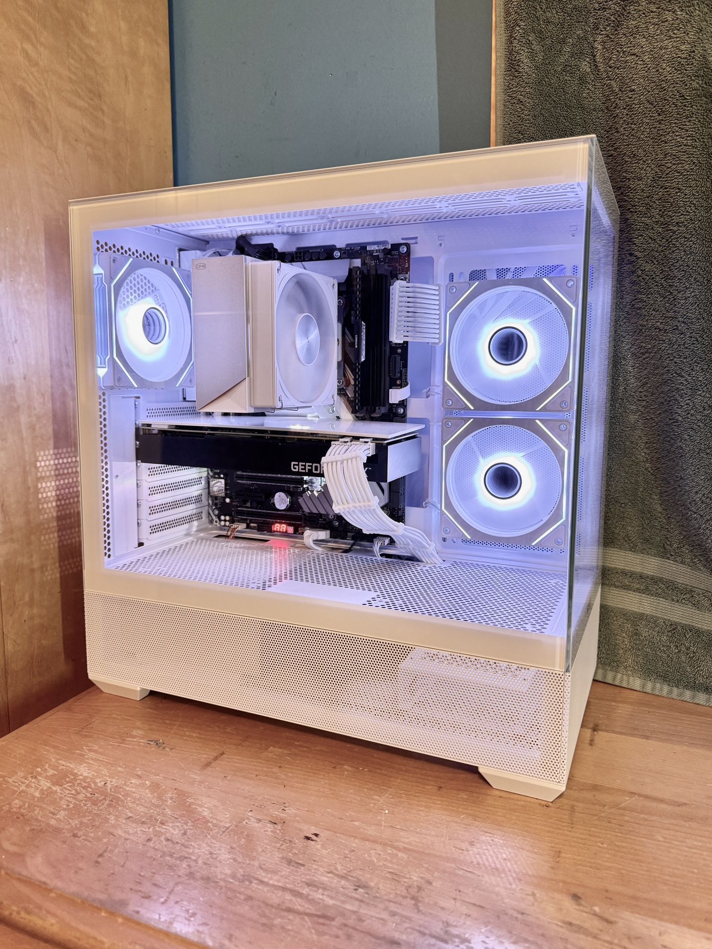 White RGB Gaming PC - intel i9 14C/28T CPU, Nvidia RTX 3070, 1TB Gen4 NVMe, Windows 11 Pro