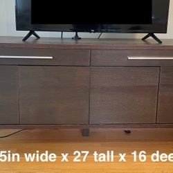 Walnut IKEA Console Buffet TV Table