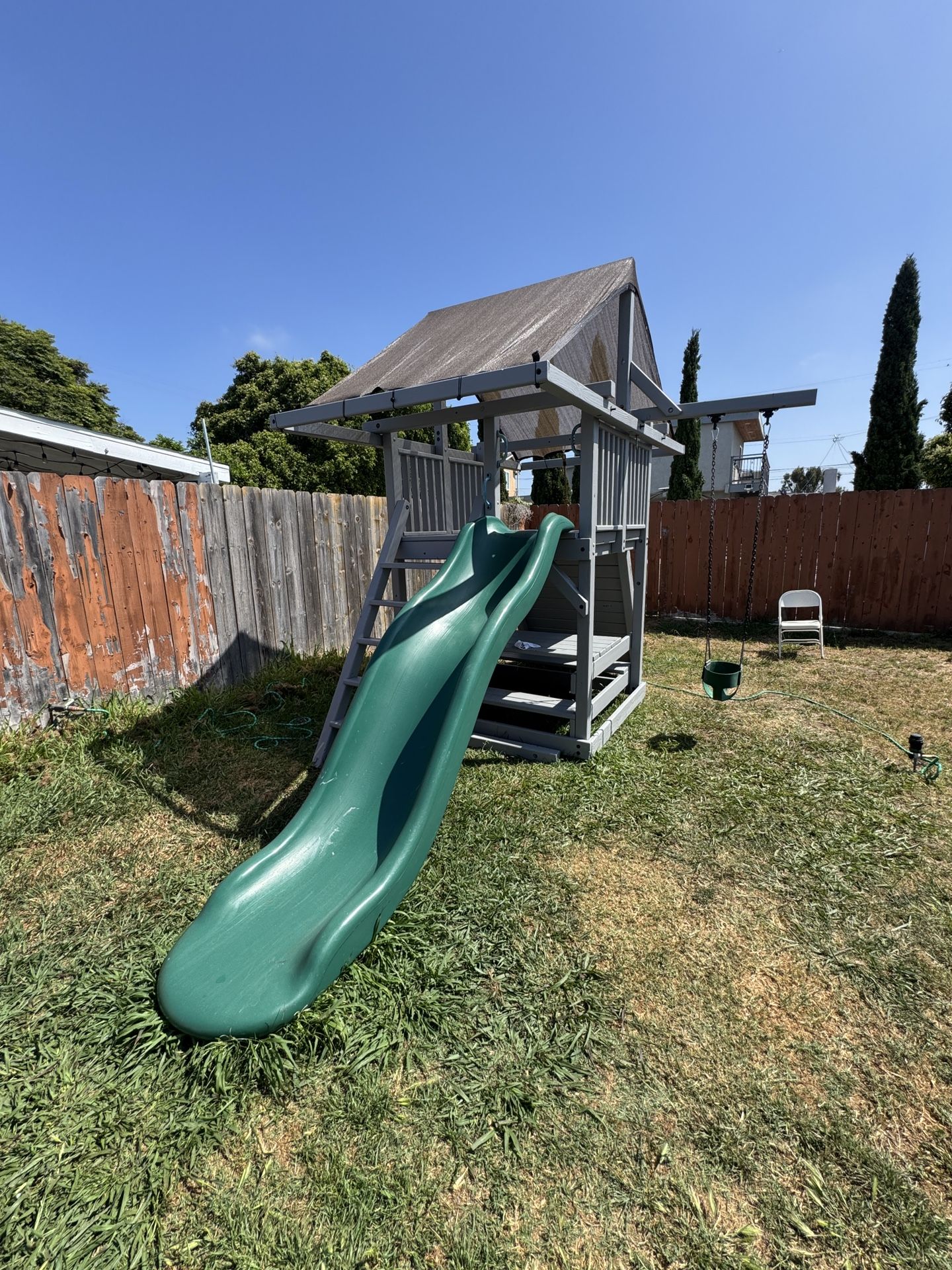 Outdoor Wood Play Set - Refinished