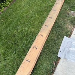 Wooden 8 foot ruler