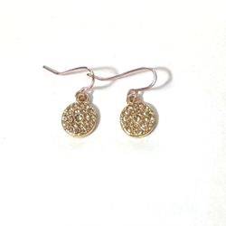 Rose Gold Pave Diamond Earrings