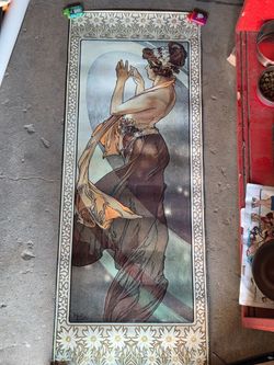 Alphonse Mucha Moon Giclee and "The Pole Star canvas Print