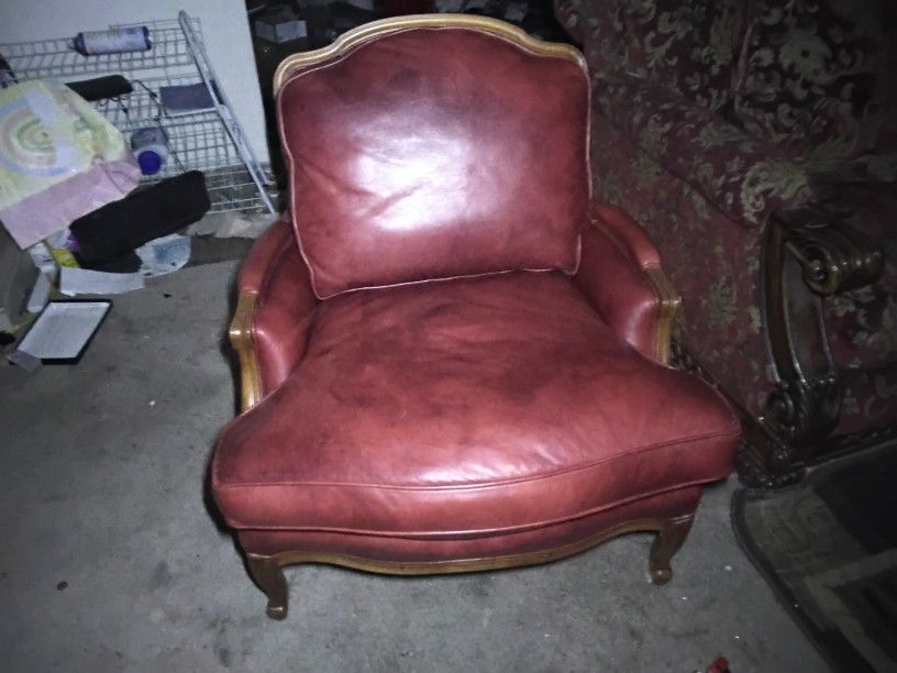 King Louis XV Bergere Or Queen Anne Style Open Arm Chair