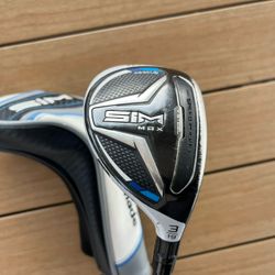 Taylor Made Sim Max Hybrid  3 19°/With Head Cover/VENTUS Blue 6-regular flex $75
