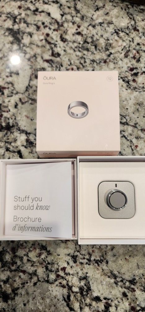 New Oura Ring 4 Silver Size 12