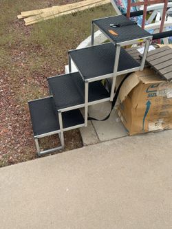 Folding, portable dog stairs medium to large dogs