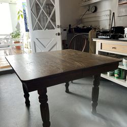 French Antique Colonial Square Table