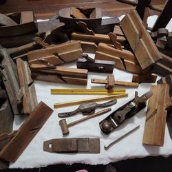 Vintage Wooden Planes . Late 1800's To Early 1900's