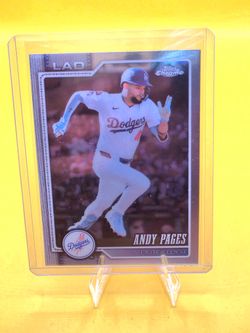 Andy Pages 2026 Topps Chrome Refractor #10 Los Angeles Dodgers